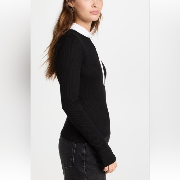 Rag & Bone The Knit Colorblock Polo M - Picture 6 of 15